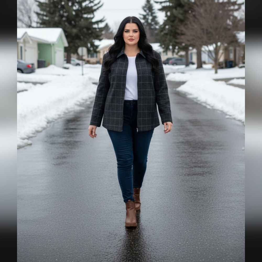 🆕️ Lauren RL Zip up Lambswool Jacket - Picture 2 of 12